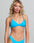 RVCA Women's Solid Triangle Crossback Bikini Top - Blue Hawaii