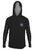 "Culebrita Beach" Pez-K Men's Long Sleeve Hooded Rashguard - Black