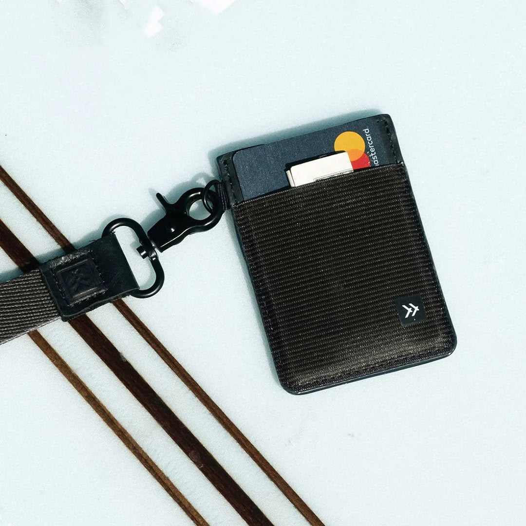 Thread Vertical Leather Wallets