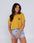 Camiseta corta Mujer "Cruisin" Salty Crew - Baked Yellow