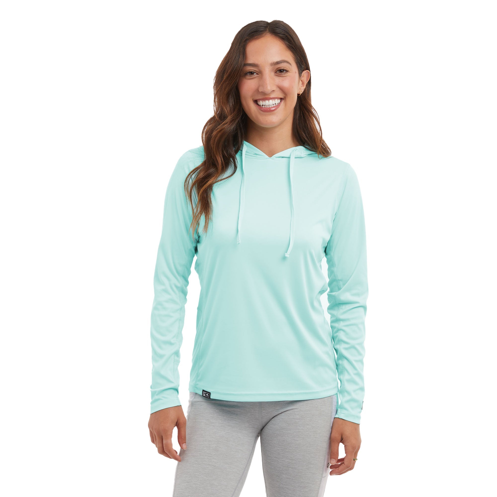 Pelagic Vaportech Women's Long Sleeve Hooded Fishing Shirt - Tropical Aqua
