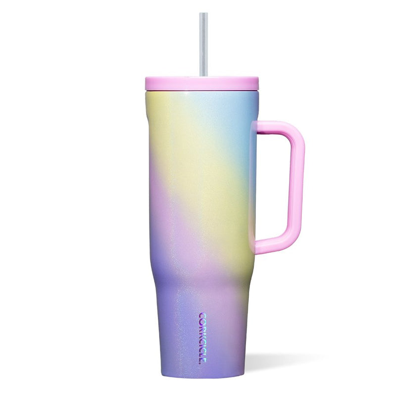 Corkcicle Cruiser 40oz Tumbler with Handle - Rainbow Unicorn