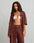 RVCA Women's "Fade" Crochet T-Shirt - Mocha