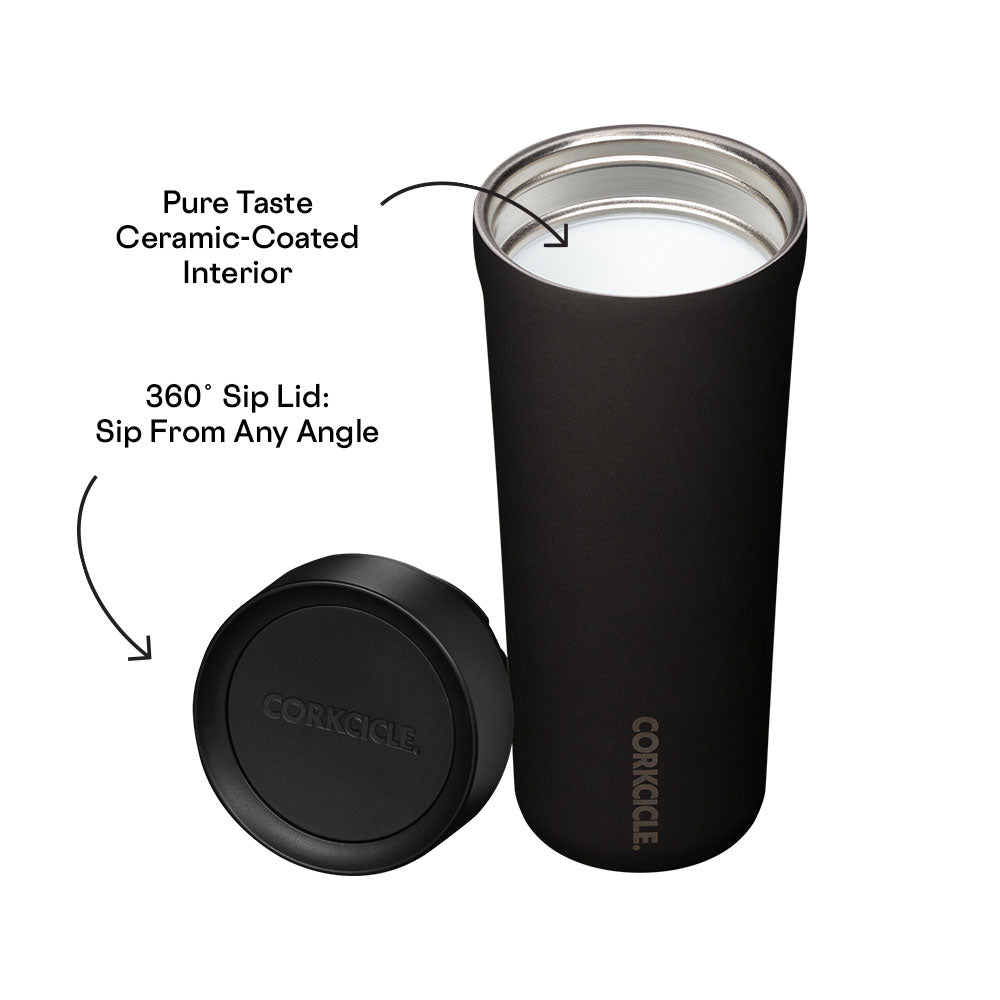 Corkcicle Insulated & Spill-Proof 17oz Commuter Cup - Matte Black