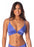 Maaji Perrywinkle Shine Long Line Triangle Bikini Top - Reversible