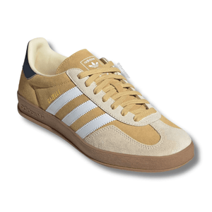 Men's adidas Gazelle Indoor Shoes - Oat/White/Shadow Navy 11
