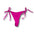 The Room Side-Tie Thong Bikini Bottom - Neon Pink