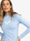 Roxy "Whole Hearted" Women's Long Sleeve UPF 50 Rashguard - Bel Air Blue
