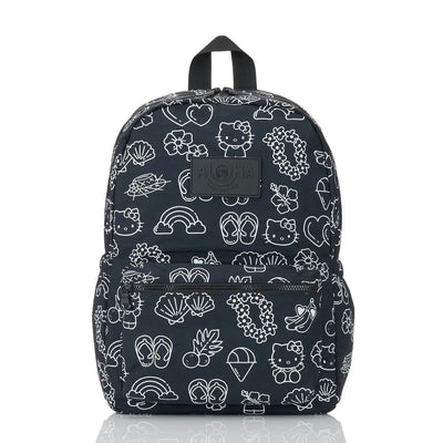 Aloha "Icons" Keep It Light Backpack - Hello Kitty White On Black