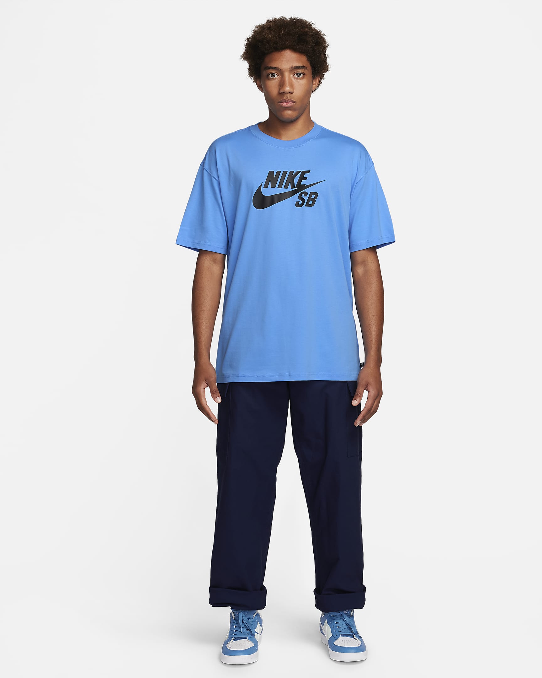 Nike SB Logo Short Sleeve T-Shirt - University Blue