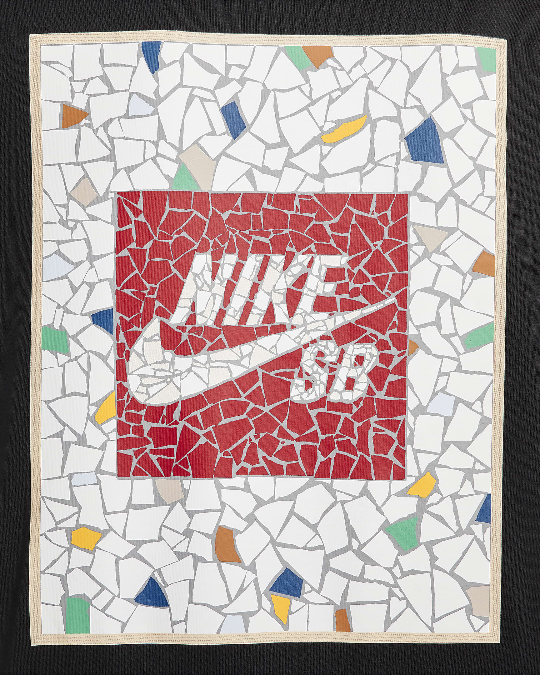 Nike SB Skate Short Sleeve T-Shirt - Black Mosaic