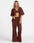 RVCA Women's "Fade" Crochet Pants - Mocha