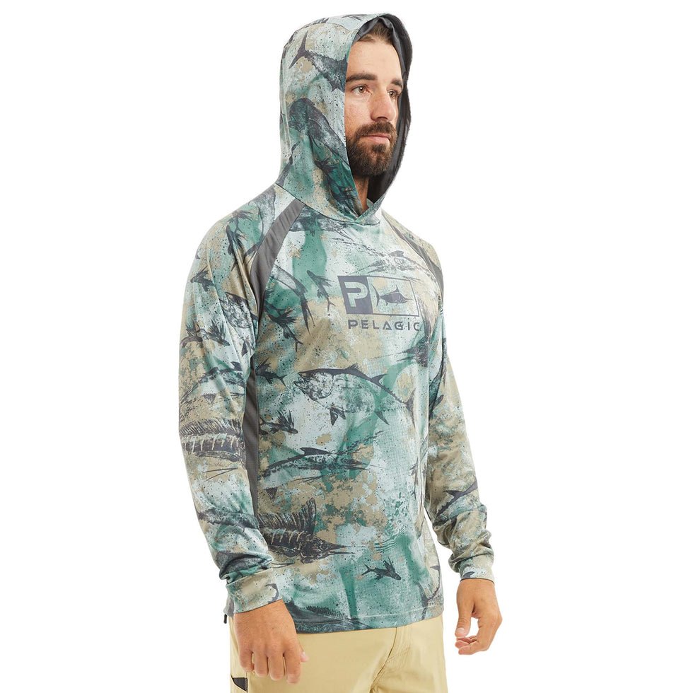 Pelagic Vaportek Men's Hooded Fishing Shirt | 3 Colors XL / Green