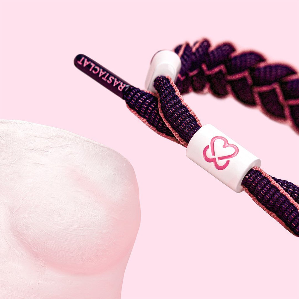 Pulsera de concientización sobre el cáncer de mama Rastaclat 