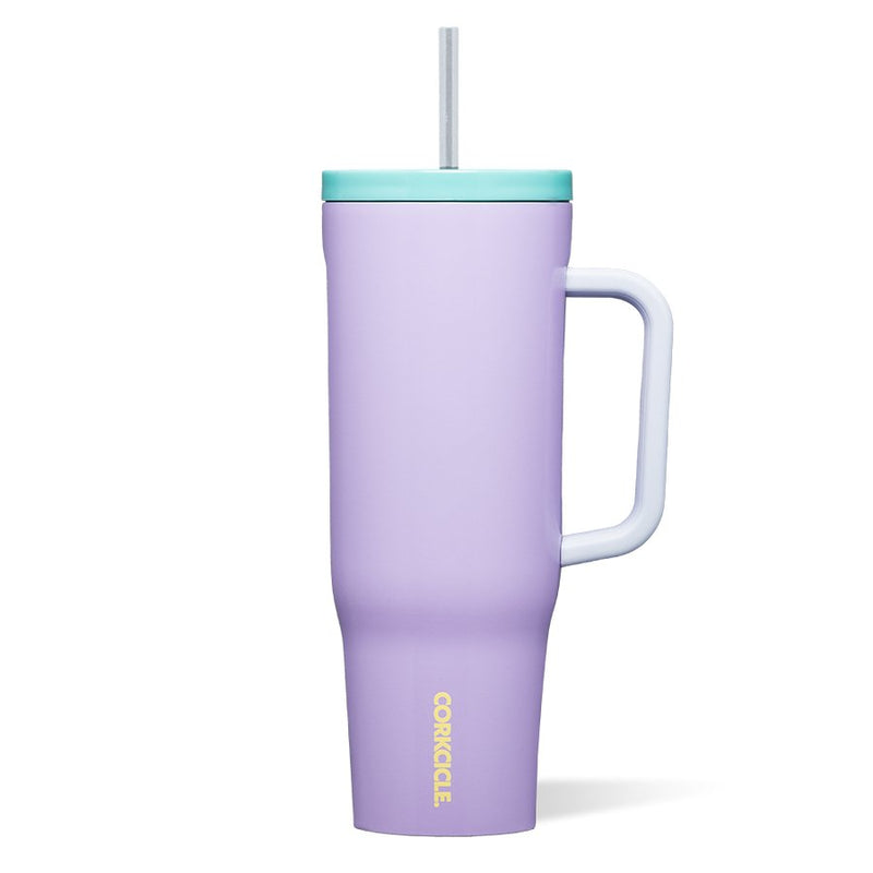 Corkcicle Cruiser 40oz Tumbler with Handle - Purple Dolphin