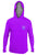 "Tuna Box" Pez-K Men's Long Sleeve Hooded Rashguard - Purple