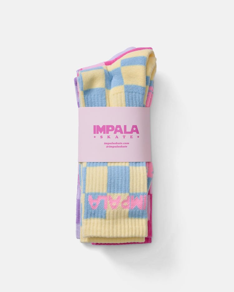 Impala Skate Sock 3pk - Checkered