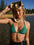 Top de bikini triangular "Simply Seamless" de Volcom - Verde esmeralda