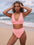 Top de bikini con aros en forma de U "So Current" de Volcom - Paradise Pink