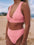 Braguita de bikini de cintura alta "So Current" de Volcom - Paradise Pink