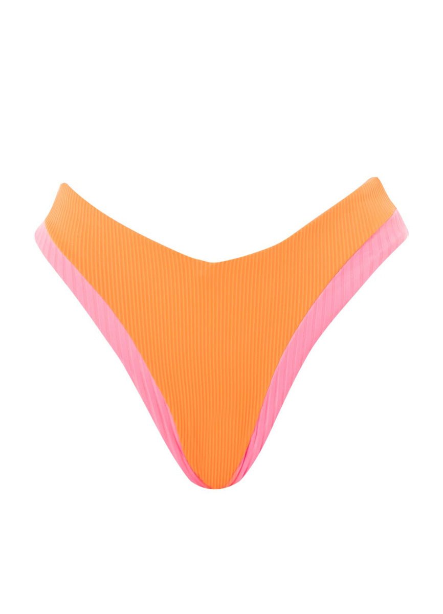 Maaji Sea Pink Faith High Rise Bikini Bottom - Reversible